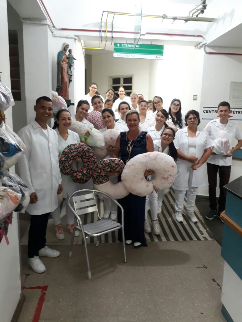 entrega almofadas amamentação hospital centenário